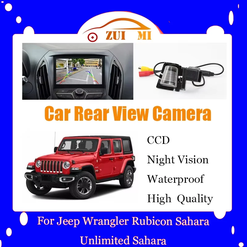 

Автомобильная камера заднего вида для Jeep Wrangler Rubicon Sahara Unlimited Sahara CCD Full HD камера ночного видения резервная парковочная камера