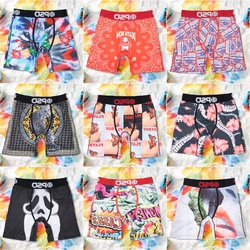 Sexy Men Boxer Underwear Breathable Mens Boxershorts Men's Panties Underpants Plus Size Fashion Printed Man Boxers Briefs Trunks