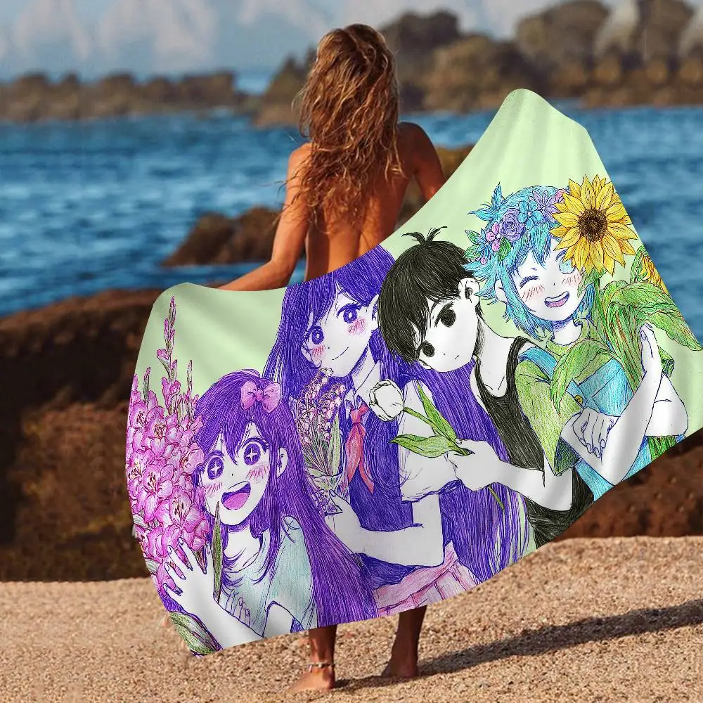 Pixel Art Omori Sunny Big Microfiber Beach Towels Quick Dry Towel Sand Beach Towels Pool Towel For Travel Swim Pool Yoga