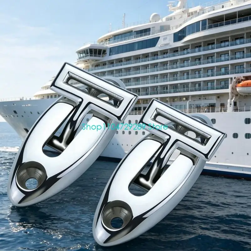D8KE Marine Stainless Boat Top Tie Base Simple Installs for Rope Securing Repair Use