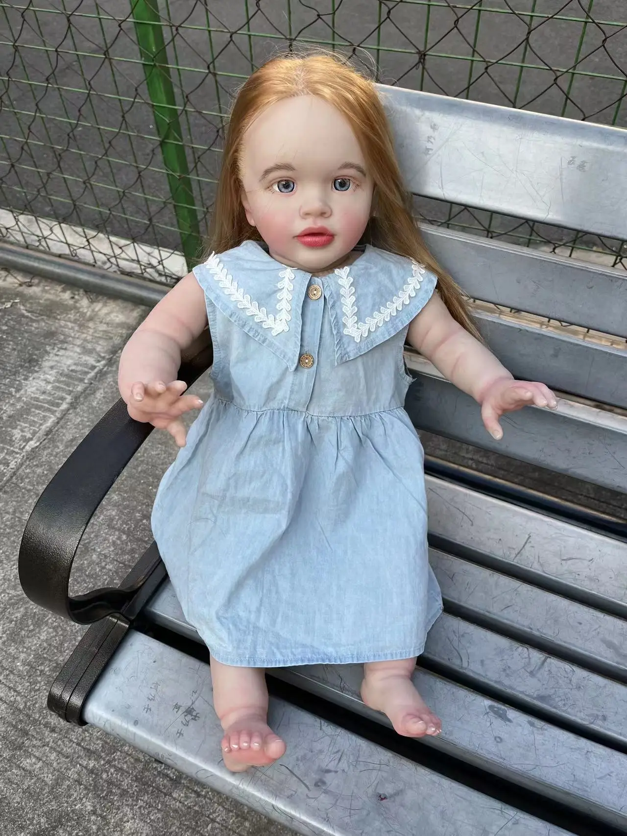 FBBD Customized Limited Supply 68cm Reborn Baby Pippa Real Photos Already Finished Doll With Hand-Rooted Hair