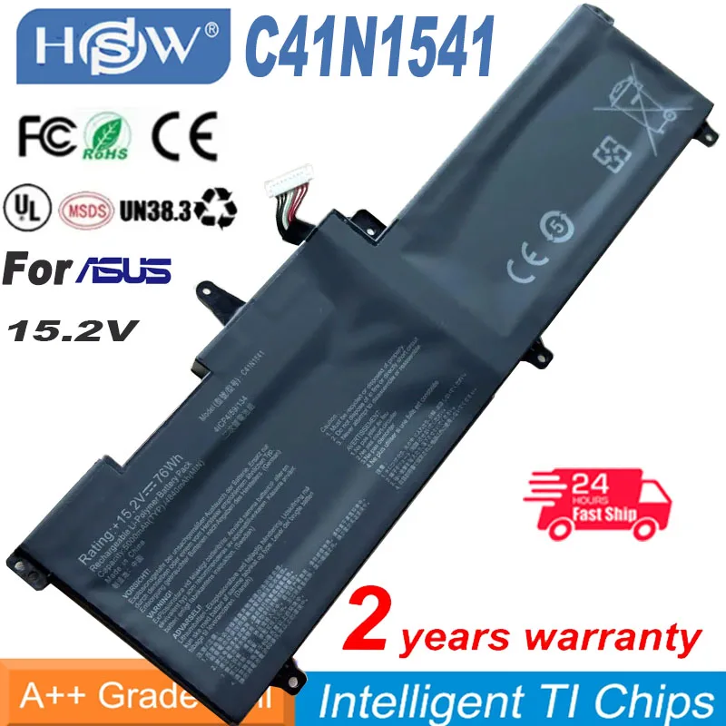 New C41N1541 Laptop Battery For ASUS ROG GL702 GL702V GL702VM GL702VS GL702VT GL702VM1A 0B200-02070000 15.2V 76WH