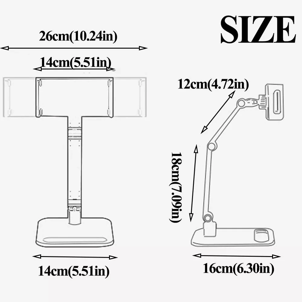 Neue Legierung abs Bildschirm halter faltbar verstellbare Monitor halterung 360 ° drehbar stabil Upgrade Schreibtisch zubehör