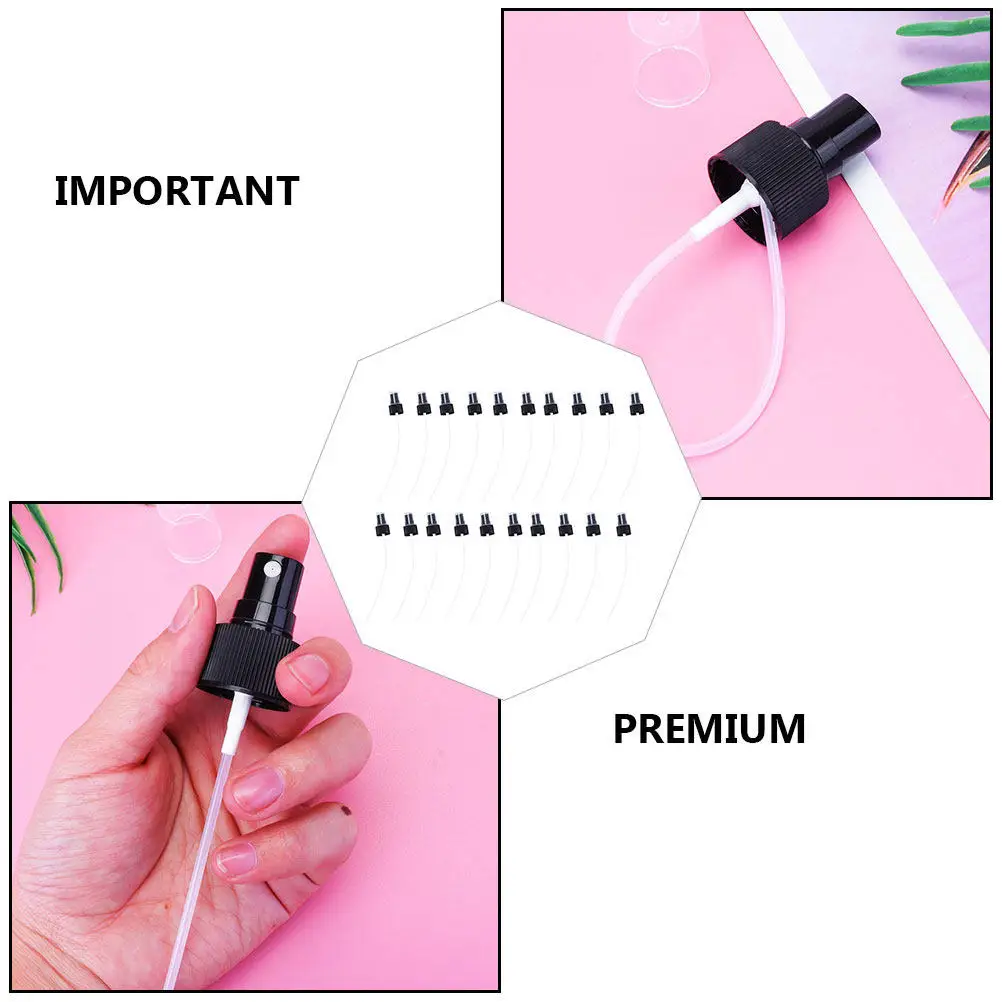 

20Pcs Press Spray Heads Premium Replacement Mist Nozzle for Skin Care Liquids Portable Spray Bottle Components