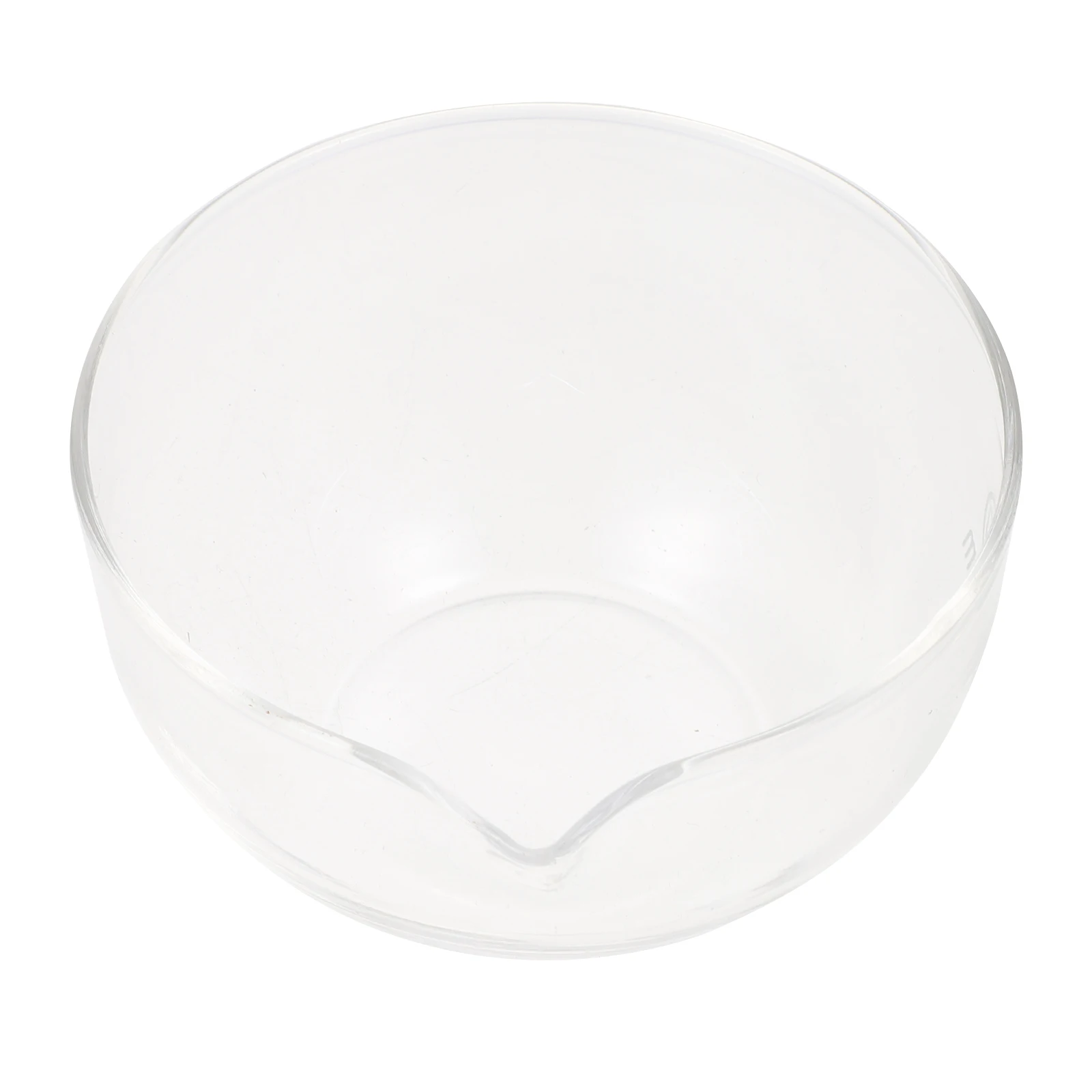 

Glass Evaporation Dish Chemical Round Evaporating Container Bowl with Spout Lid Drainage Laboratory