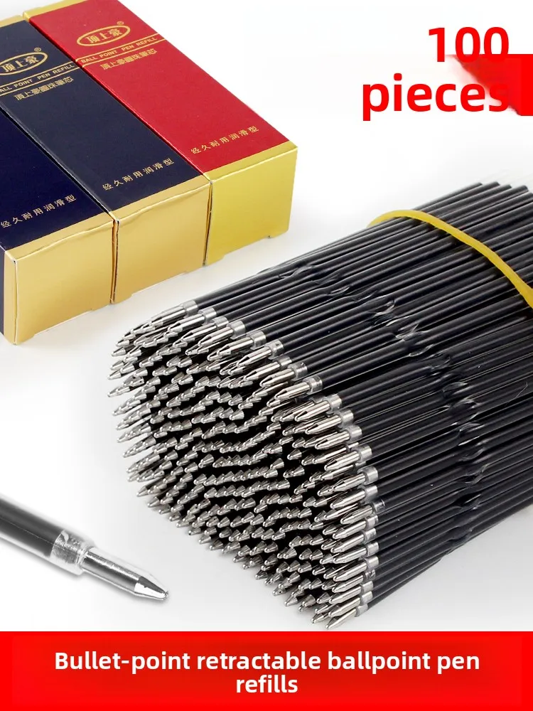 

100pcs Ballpoint Pen Refill Cheap ball pens Lead Smooth Writing Wholesale Lot New 0.7mm Ball Red Blue Black Color Tip Office