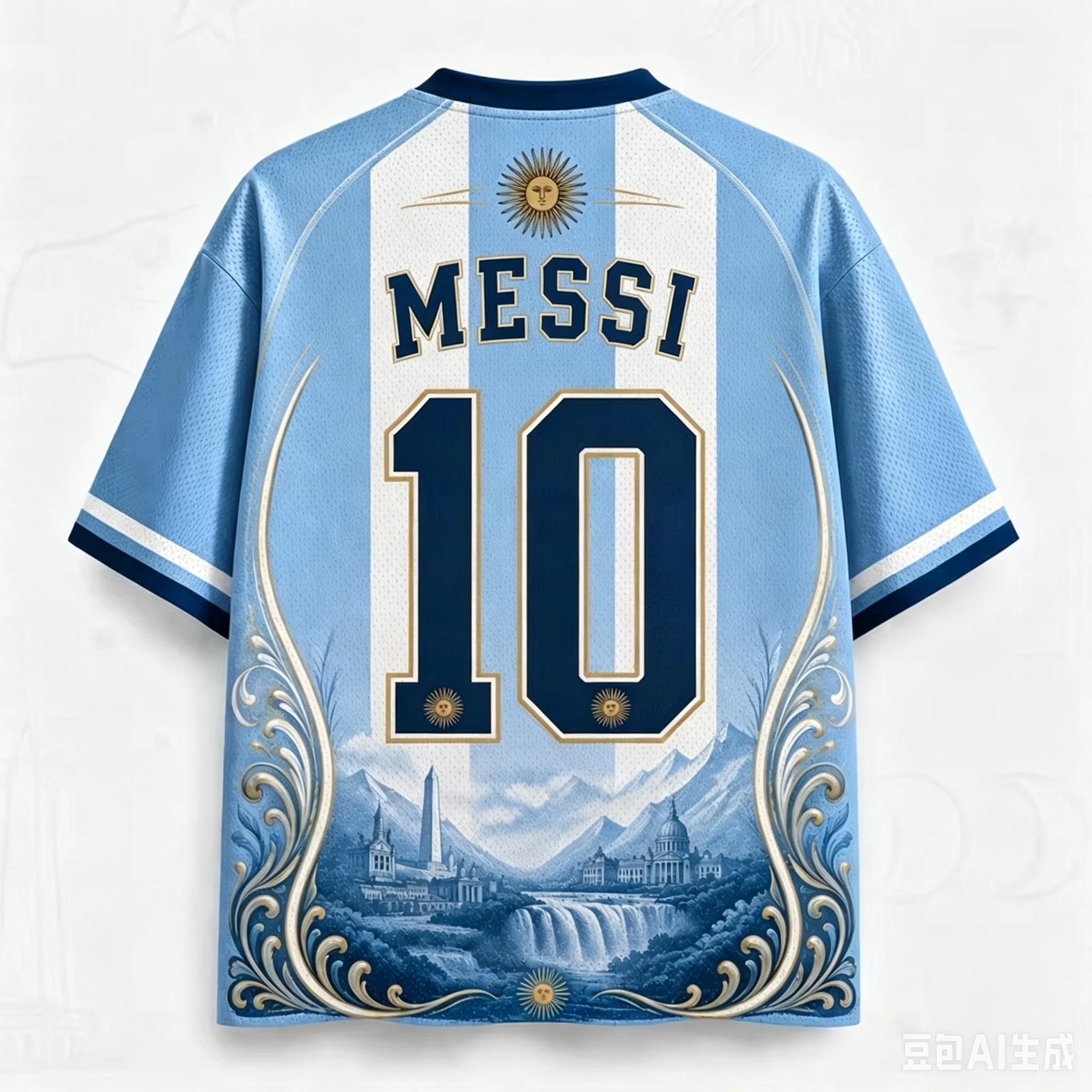 Classic Style 2026 Argentina Fan Support Jersey Messi #10 Adult Kids Casual T-Shirt Breathable Quick-drying Soft Comfy Stylish