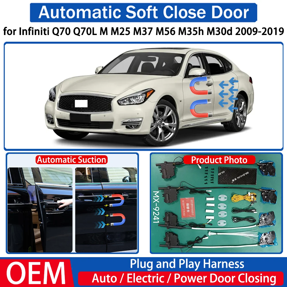 

for Infiniti Q70 Q70L M M25 M37 M56 M35h M30d 2009-2019 Car Automatic Soft Close Door Electric Suction Auto Power Closing System