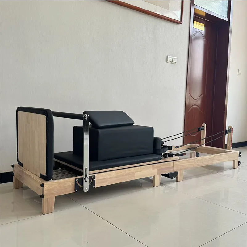 Equipo plegable vendedor caliente del pilates de la máquina de los reformadores de pilates de la cama del pilates del roble