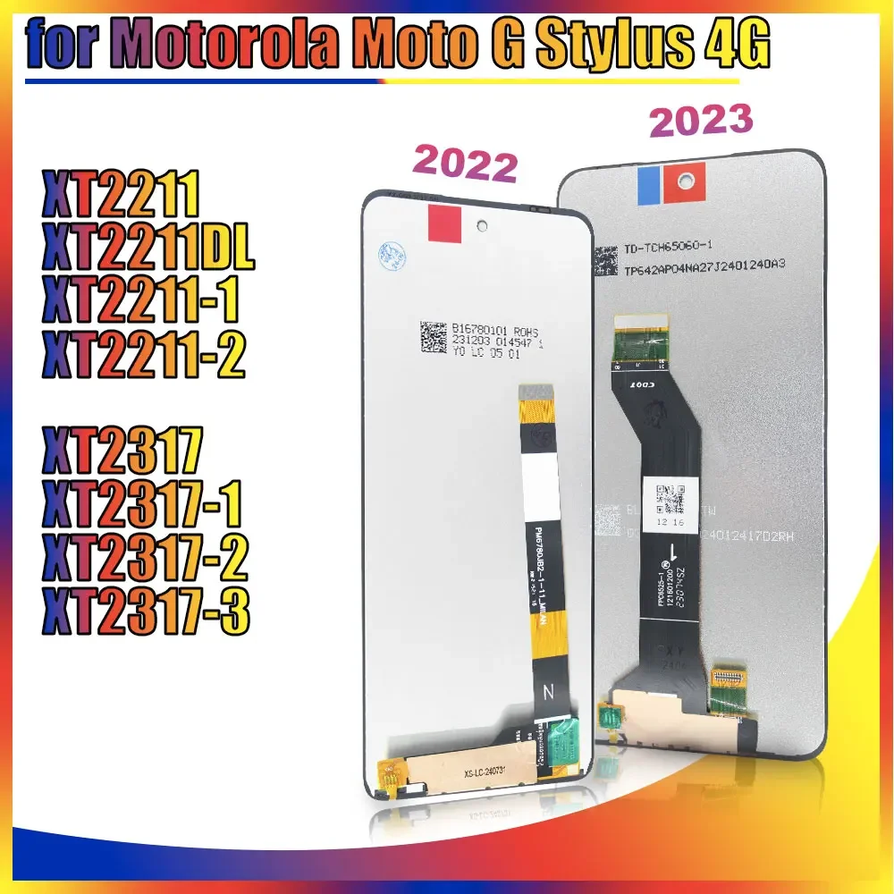 

Tested LCD for Motorola Moto G Stylus 4G 2023 XT2317 LCD Display Touch Screen Digiziter for Moto G Stylus 4G 2022 XT2211 Display