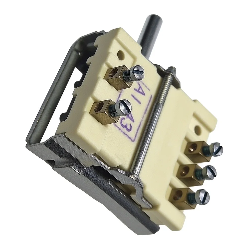 Rotary Gear Switch 49.24015.000 for Electric Stove Replacement Part for Compatible with Cooktop Control Units ABS 16A