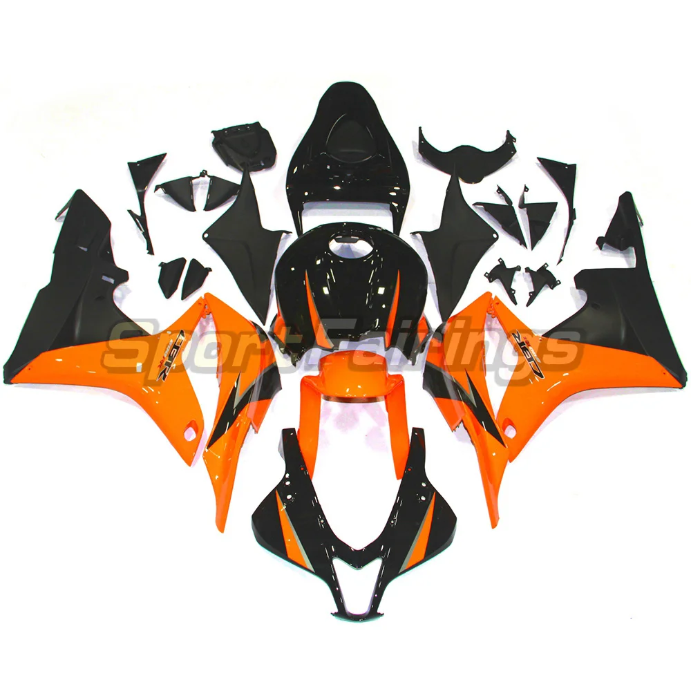 Novo abs toda a motocicleta carenagens kits para honda cbr600 rr cbr600rr cbr 600rr 2007 2008 injeição carroçaria acessórios farelo