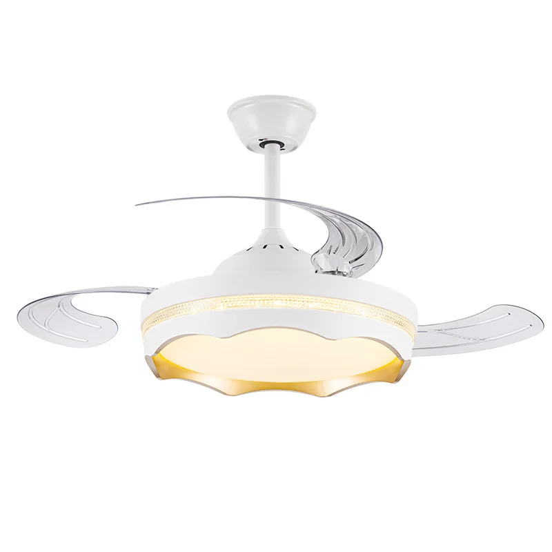 

Invisible Restaurant ceiling fan light Modern simple ceiling fan light Bedroom integrated chandelier