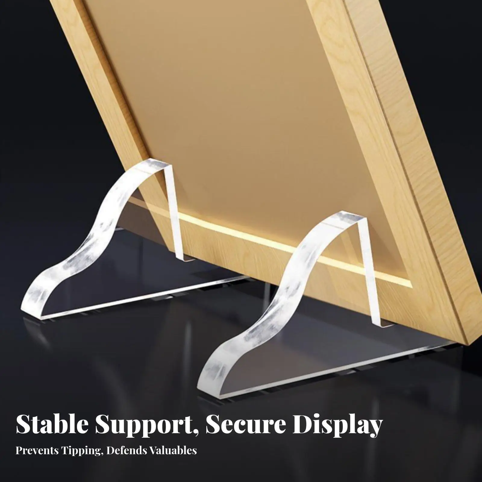 Acrylic Display Shelf Transparent Acrylic Stand Versatile Easel for Photos Awards and Smartphone
