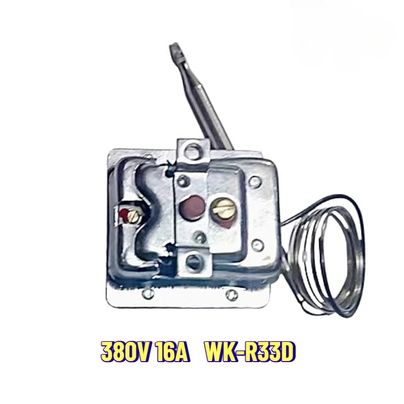1PC 380V 16A Capillary Thermostat WK-R33D for Dishwasher Oven Three-phase Manual Temperature Limiter Safety Thermostat Kit