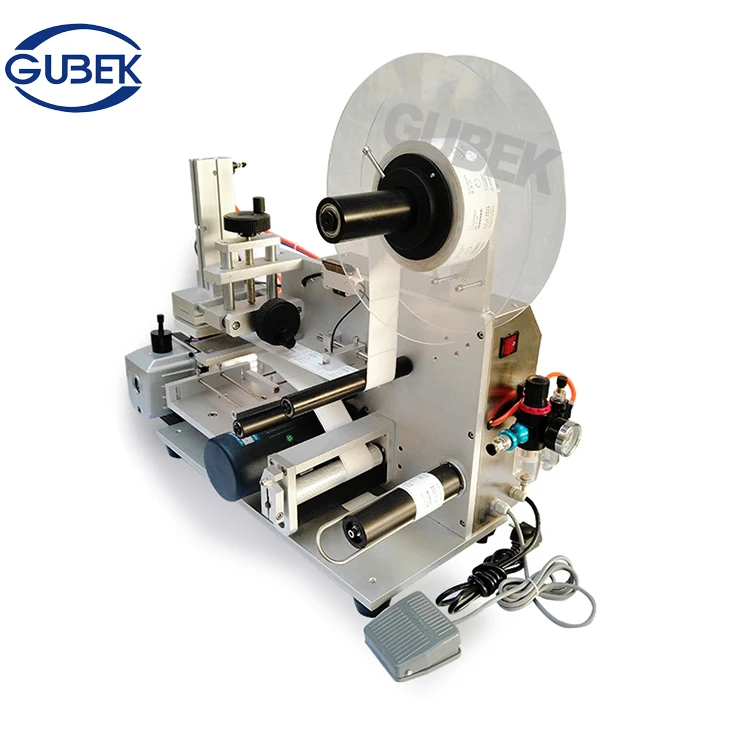 

MT-60 Desktop Semi Automatic Square Glass Jar Bottle Flat Labeling Applicator Machine