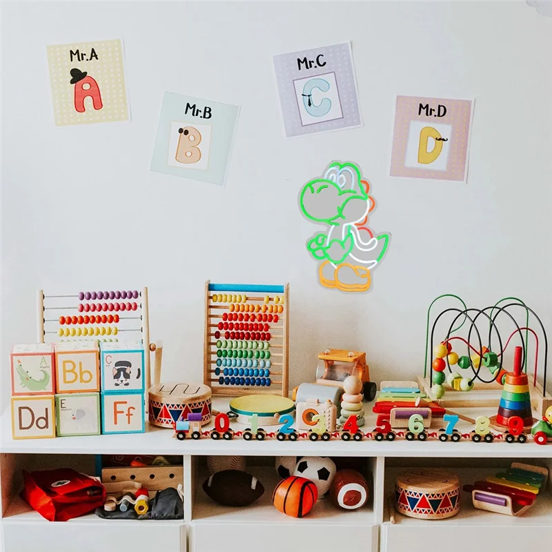 SEWS-Dinosaur Led Neon Sign Dinosaur Led Neon Sign Lamp For Bedroom, Study, Bar, Game Room, Club Decor