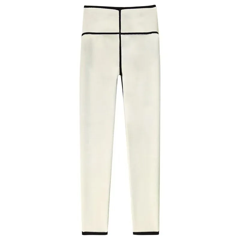 Thiened Lamb Velvet arkskin السراويل عالية الخصر اليوغا السراويل النسائية الدافئة التخسيس طماق الخريف الشتاء Fce اصطف Cosi...