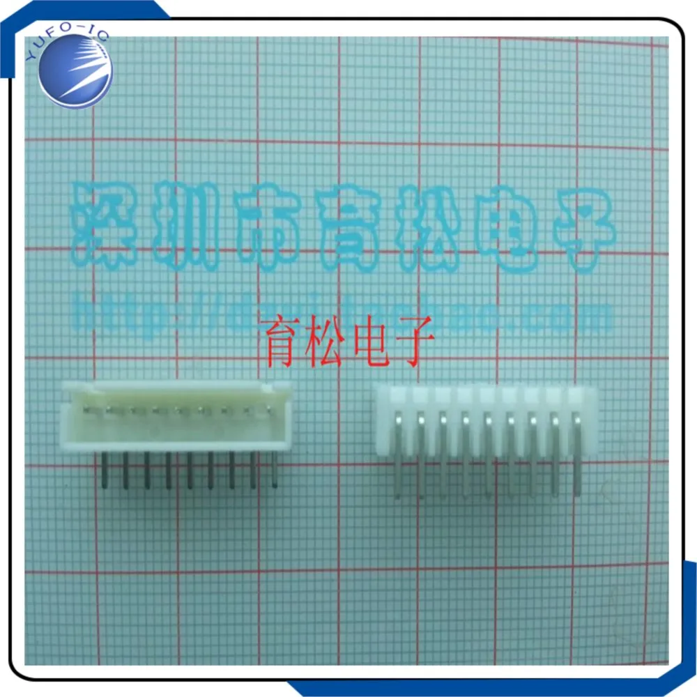 10PCS/LOT 9PIN XH2.54 The Right Angle Pin plug type connector socket XH2.54-9P spacing 2.54MM Terminal