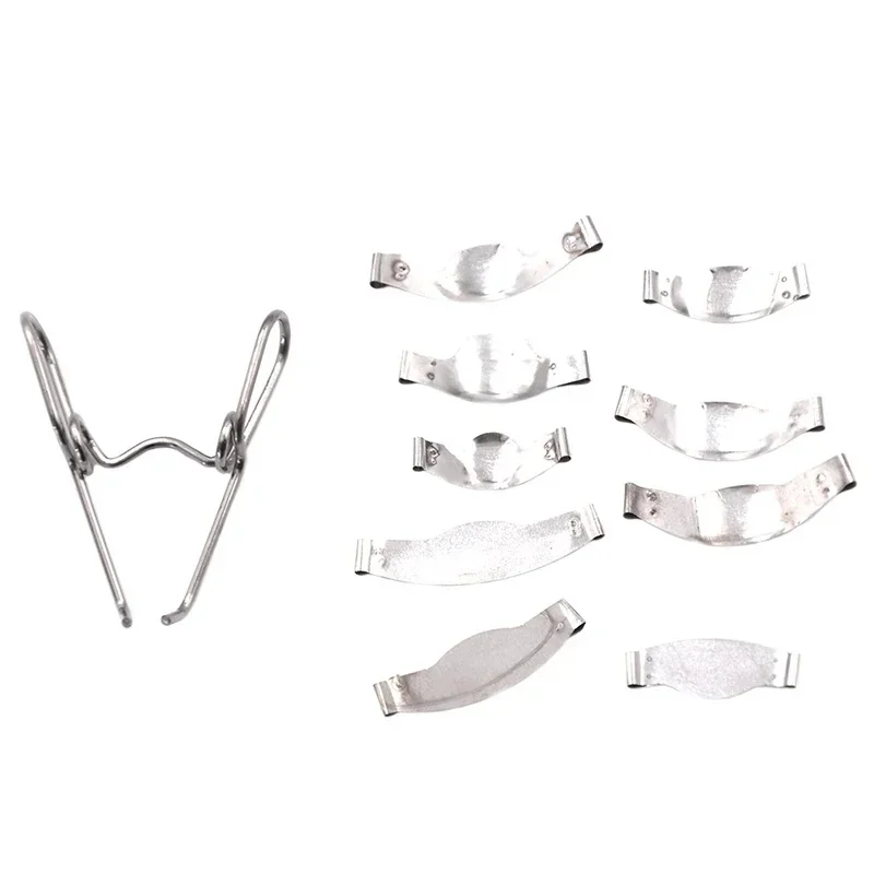 5 Sets Dental 1.330 Saddle Contoured Metal Matrices Matrix Universal Kit With Spring Clipse