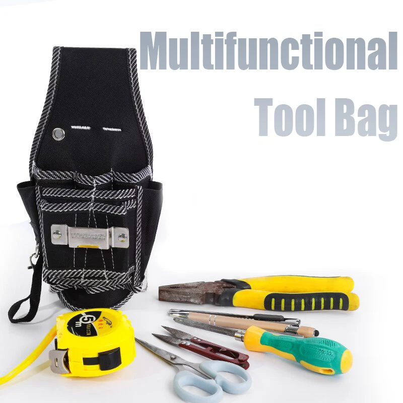 

Multifunctional Tool Bag Nylon Fabric Tool Belt Screwdriver Kit Holder Tool Bag Pocket Pouch Bag Electrician Waist Pocket Case