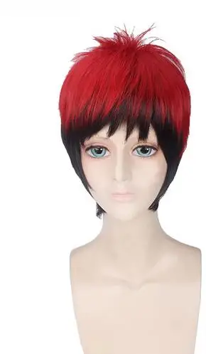 Kuroko no Basuke  Kagami Taiga Short red & black Cosplay Wig Synthetic Fake Hair Kuroko's Basketball Heat Resistance Wigs