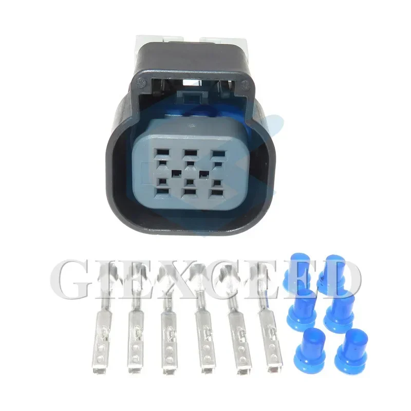 

2 комплекта, 6-контактный 15355297 15418498 Автомобильная водонепроницаемая розетка VE, разъем привода двигателя дроссельной заслонки, розетка переменного тока в сборе для BUICK