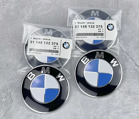 2개 74mm 82mm BMW 로고 프론트 캡 및 프론트 캡, BMW E34 E36 F10 F20 F30 F32 F34 E62 E70 E91 E92에 적합