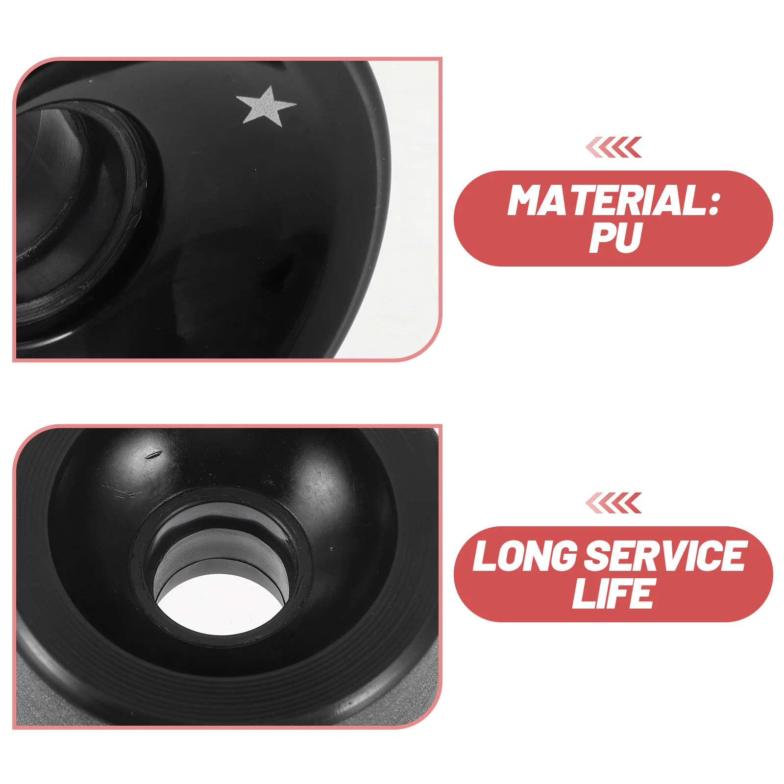 عجلة سكوتر عالية الارتداد من مادة البولي يوريثين لاستبدال لوح التزلج عجلة لوح طويل سهلة التركيب بدون صيانة