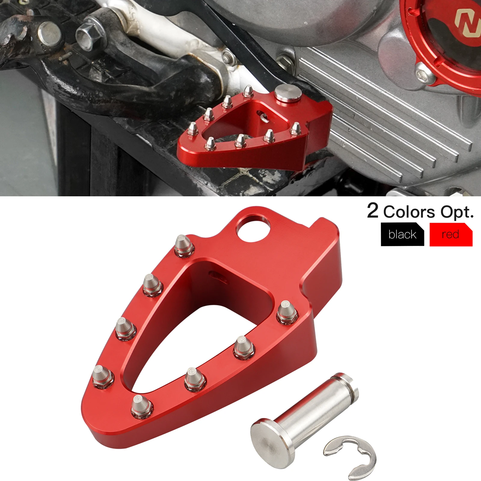 

For Honda XR650L XR 650L XR 650 L 1993-2024 2022 2021 2020 2019 2018 2017 Motorcycle Enlarged Rear Brake Pedal Lever Tip Plate