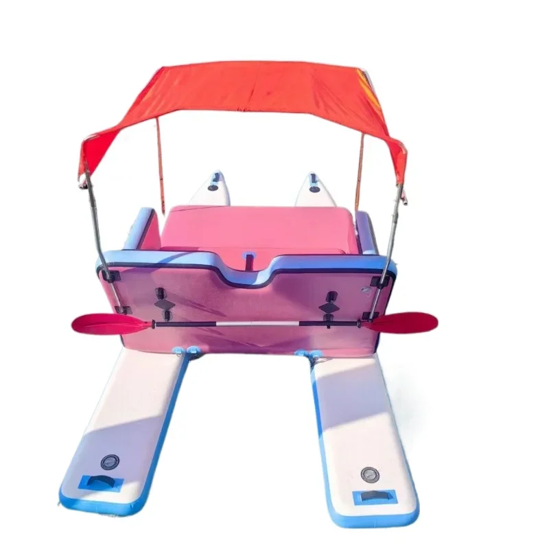 Electric sofa boat water inflatable boat scenic spot parent-child tour water sightseeing boat pink inflatable