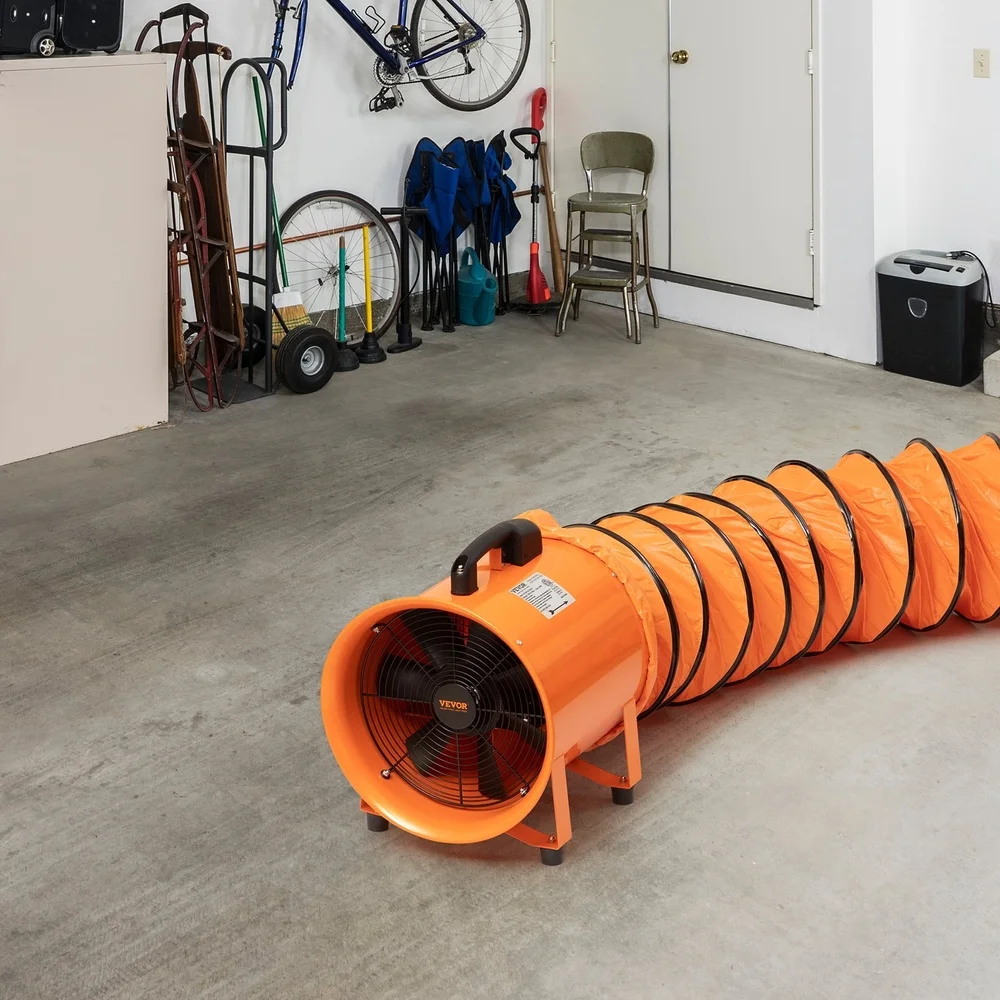 16.4 بوصة مروحة استخراج القناة 1893 CFM 79 DB 3400 RPM عالية الأداء المحمولة التهوية إزالة رائحة الغبار