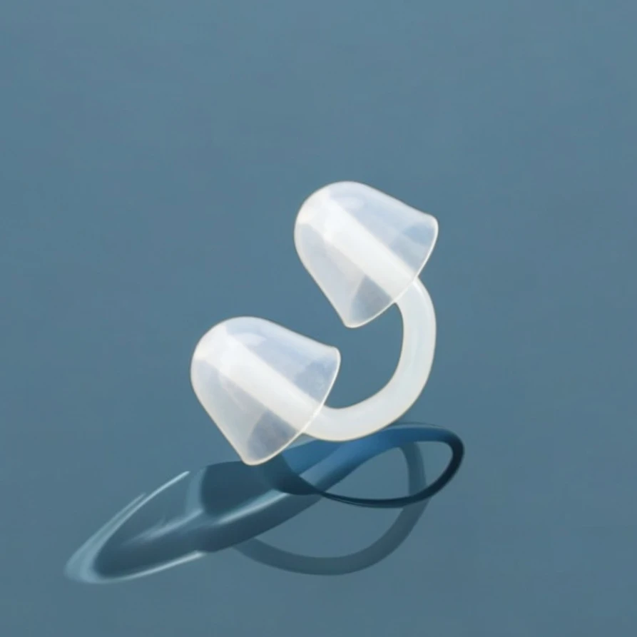 Adult Nose Clip Swimming Anti Water Leak Silicone Snorkeling Non Slip Transparent
