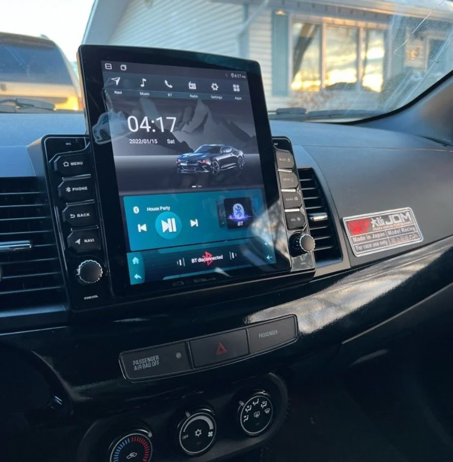 8G+128G Android 14.0 Car Radio Stereo Music Tape Recorder For Mitsubishi Lancer 2007 - 2018 Auto GPS Navigation 4G Sim WiFi DAB+