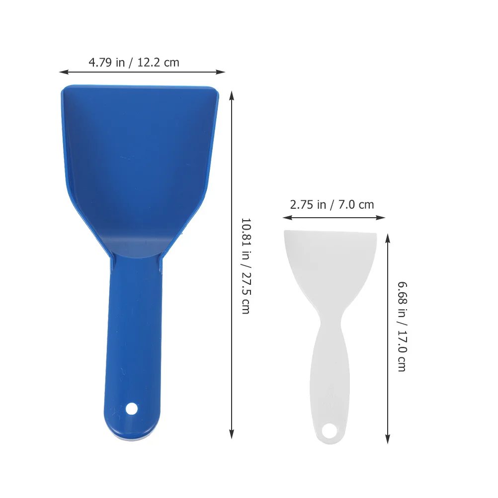 

4 шт. лопата для льда в холодильнике, прочный пластиковый скребок для льда, универсальный инструмент для удаления снега, кухонный инструмент для очистки мороза