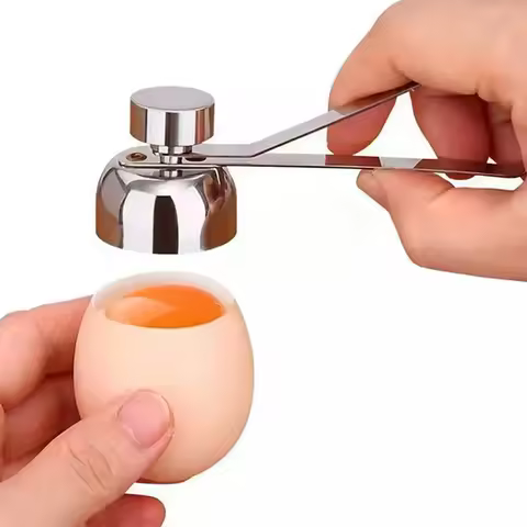 304 Stainless Steel Egg Shell Opener Creative Egg Shell Separator Household Single and Double Head Egg Opener