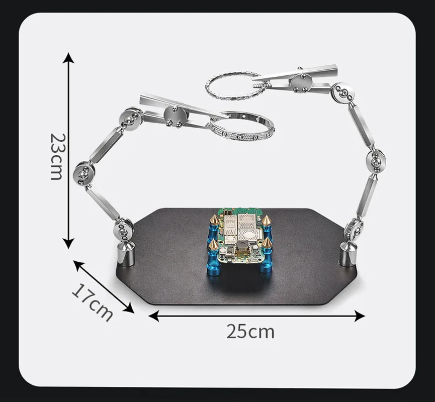 Soldering Iron Holder PCB Board Fixture Helping Hands Soldering Crafts Universal Jewelry Soldering Magnetic Fixture Clamp Tools