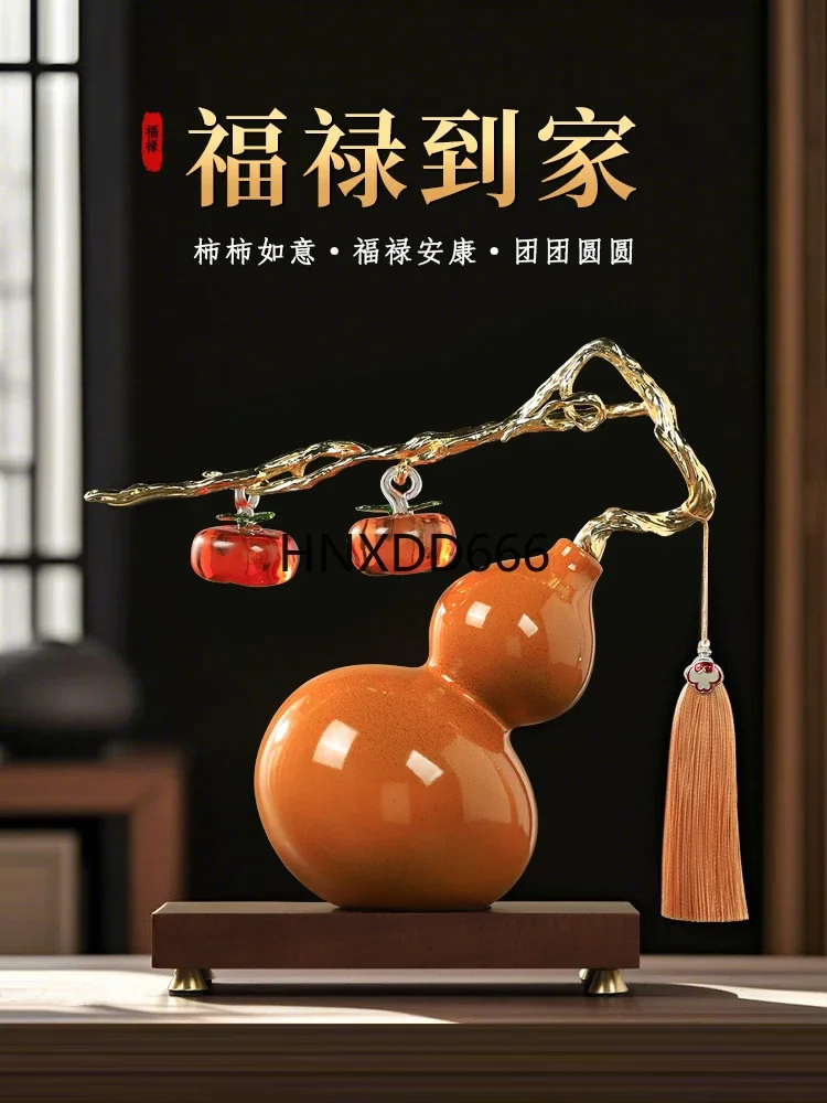 Persimmon Ruyi gourd ornament living room entrance decoration