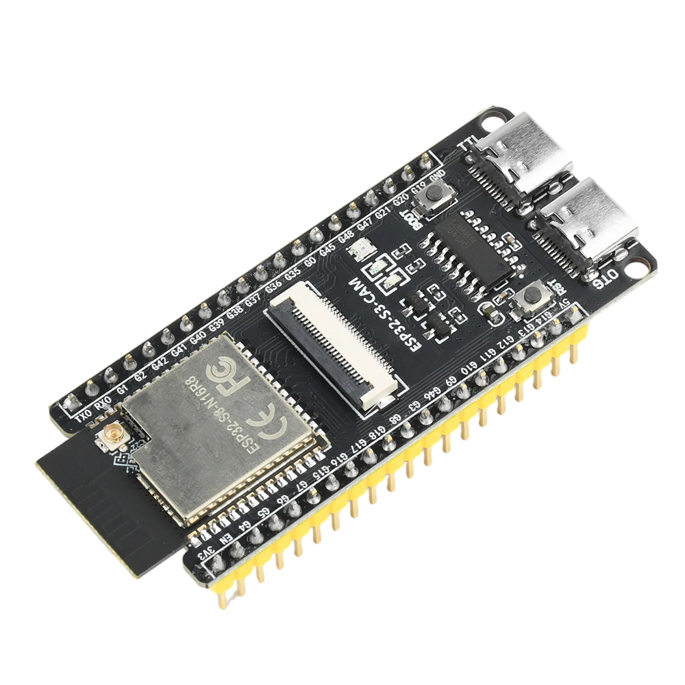 ESP32-S3-CAM development board WIFI Bluetooth core board Camera module onboard ESP32-S3-N16R8 module CH340 dual TYPE-C interface