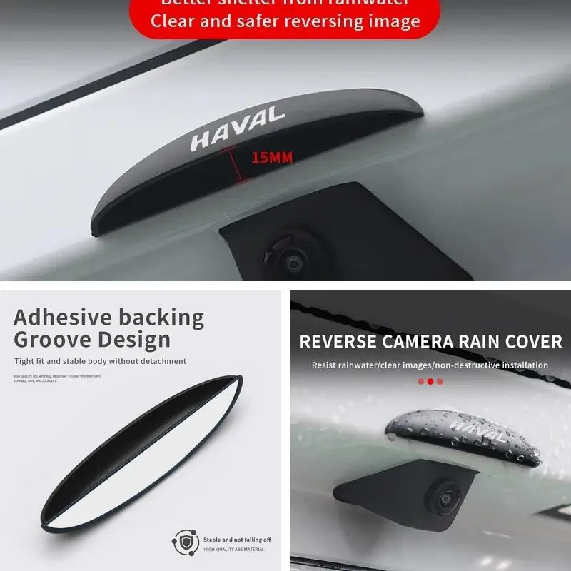 ABS Rear Camera Waterproof Protective Rain Cover for Haval H6 Dargo Jolion M6 F7, Automobile Backup Camera Housing Exterior Acce