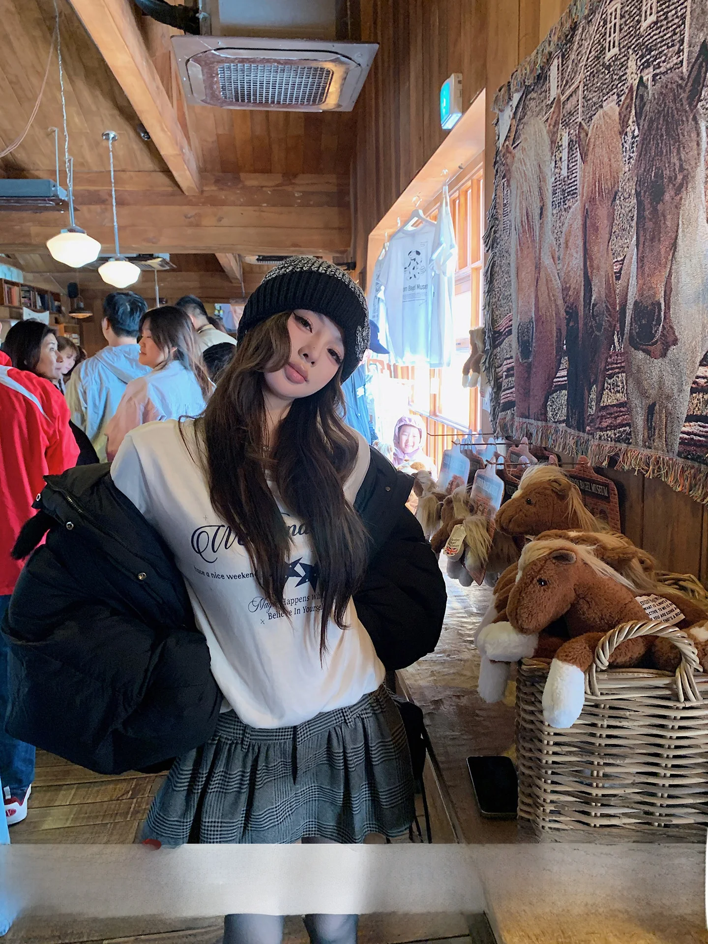 

Versatile Girl Ultra-Light Sensation Ruffle Print T-irt Women's Base irt Top Commute Sle Loose Fit Long Sve V-Ne