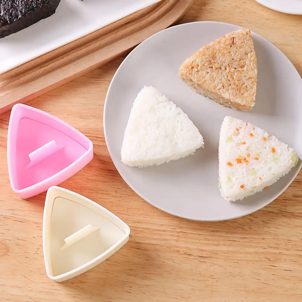 Onigiri Sushi Maker Mold Kit Classic Triangle Rice Ball Mold Maker Sushi Mold Musubi Press Mold For Kid Lunch Bento