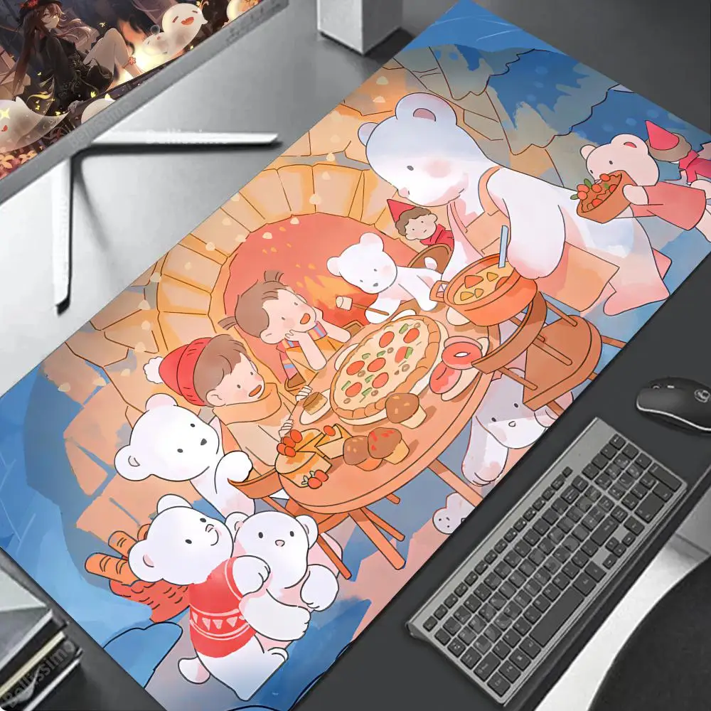 illustration Cute Stuff Size For E-sports Keyboard Teclado Offices accessories Mouse Pad Large rubber 900x400 XXL mouse pa HD