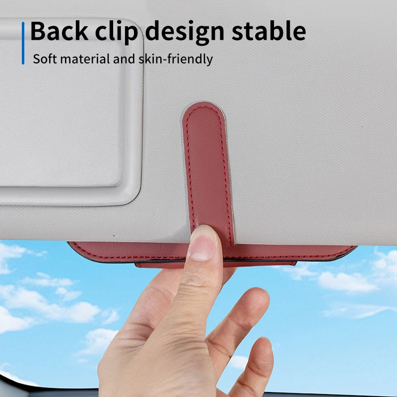 صندوق نظارات السيارة حامل النظارات الشمسية حاجب الشمس لتويوتا كورولا 2020 يارس Aygo GT86 AE110 بريوس RAV4 CHR كامري أوريس #4