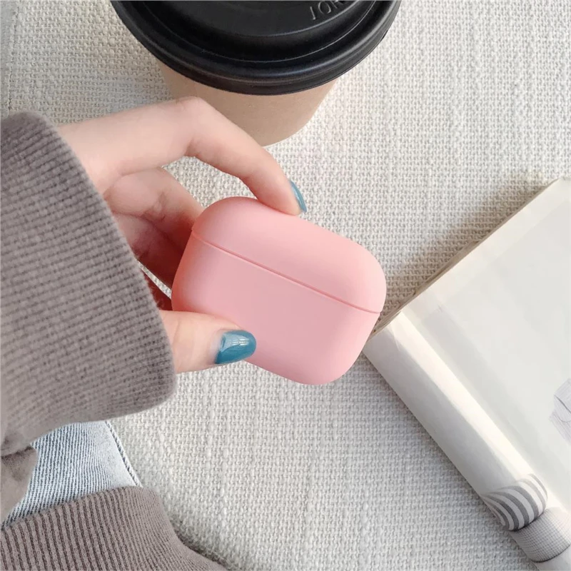 Tpu capa protetora caso de silicone macio para airpods pro fones de ouvido (airpods não incluído)