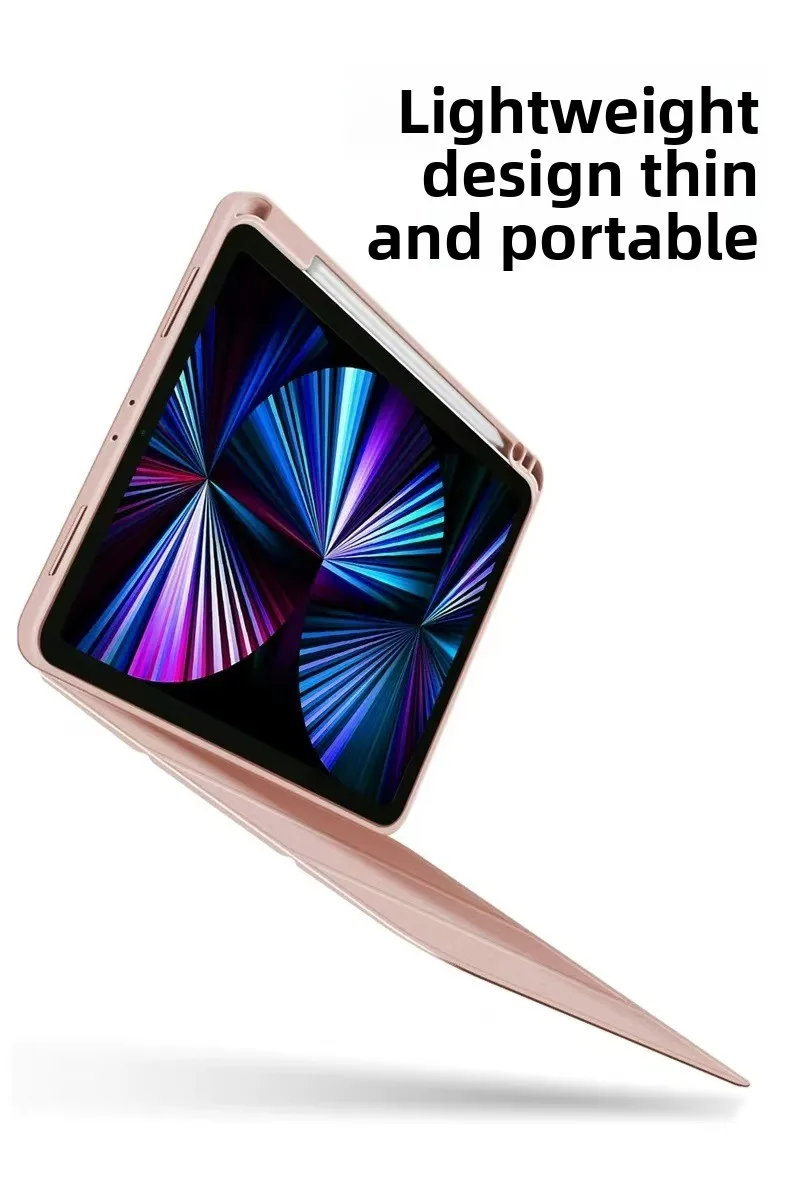 TPU Silikon Tri-Fold Hülle mit Stifthalter für iPad Pro 11 Air 11 Mini 6/7 10.2 – Detail 7