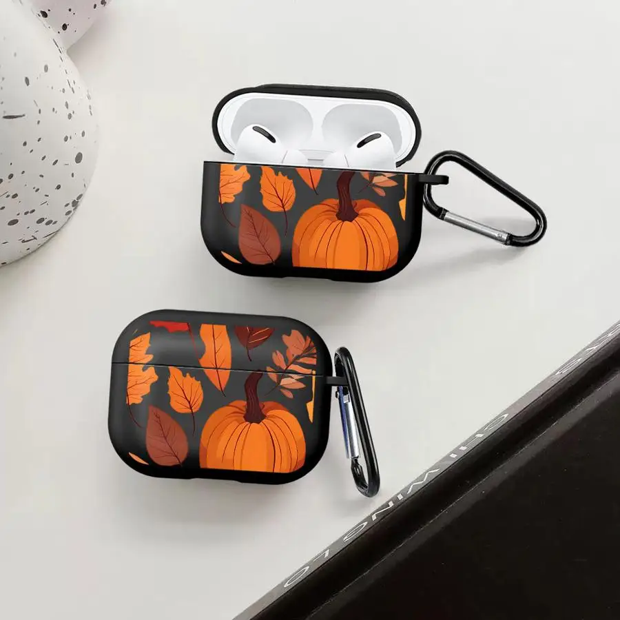 

Cartoon Maple Leaf Pumpkin Earphone Cases Cover Case For Airpods Pro3 1 Pro 2 3 Pro2 4