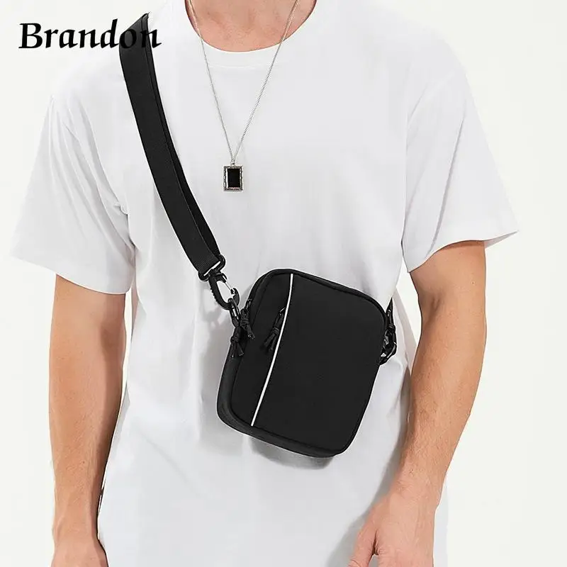 

Lightweight sports single shoulder crossbody bag vertical trendy brand Japanese casual small shoulder bag men's small bag