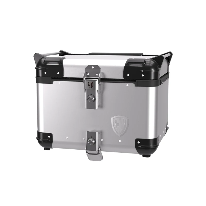 35L /45L Motorcycle Helmet Box Universal Top Tail Rear Luggage Storage Tool Cases Lock Tail Rear Tool Cases Trunk with Backrest