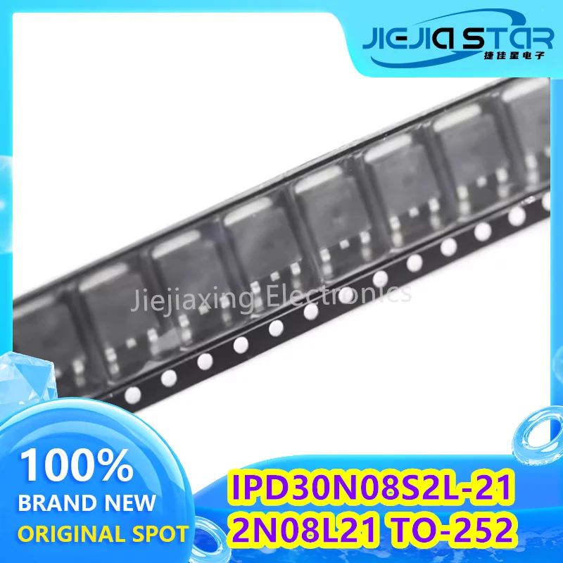 (1/10 pezzi) 2 n08l21 IPD30N08S2L-21 100% nuovissimo Import TO-252 SMT 75V 30A MOS Electronics